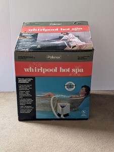 Vintage Pollenex Whirlpool Hot Spa Portable Bath w/Oringal Box Complete Used