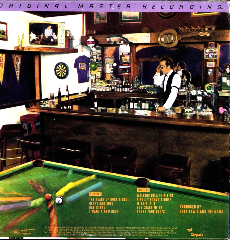 Huey Lewis & The News 💥💥Sports‼️‼️ M F S L - LP 1-181- (Japanpress) - Bild 2 von 4