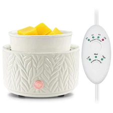 Wax Melt Warmer with Timer- 3-in-1 Wax Melter Burner, Fragrance Warmer for Sc...