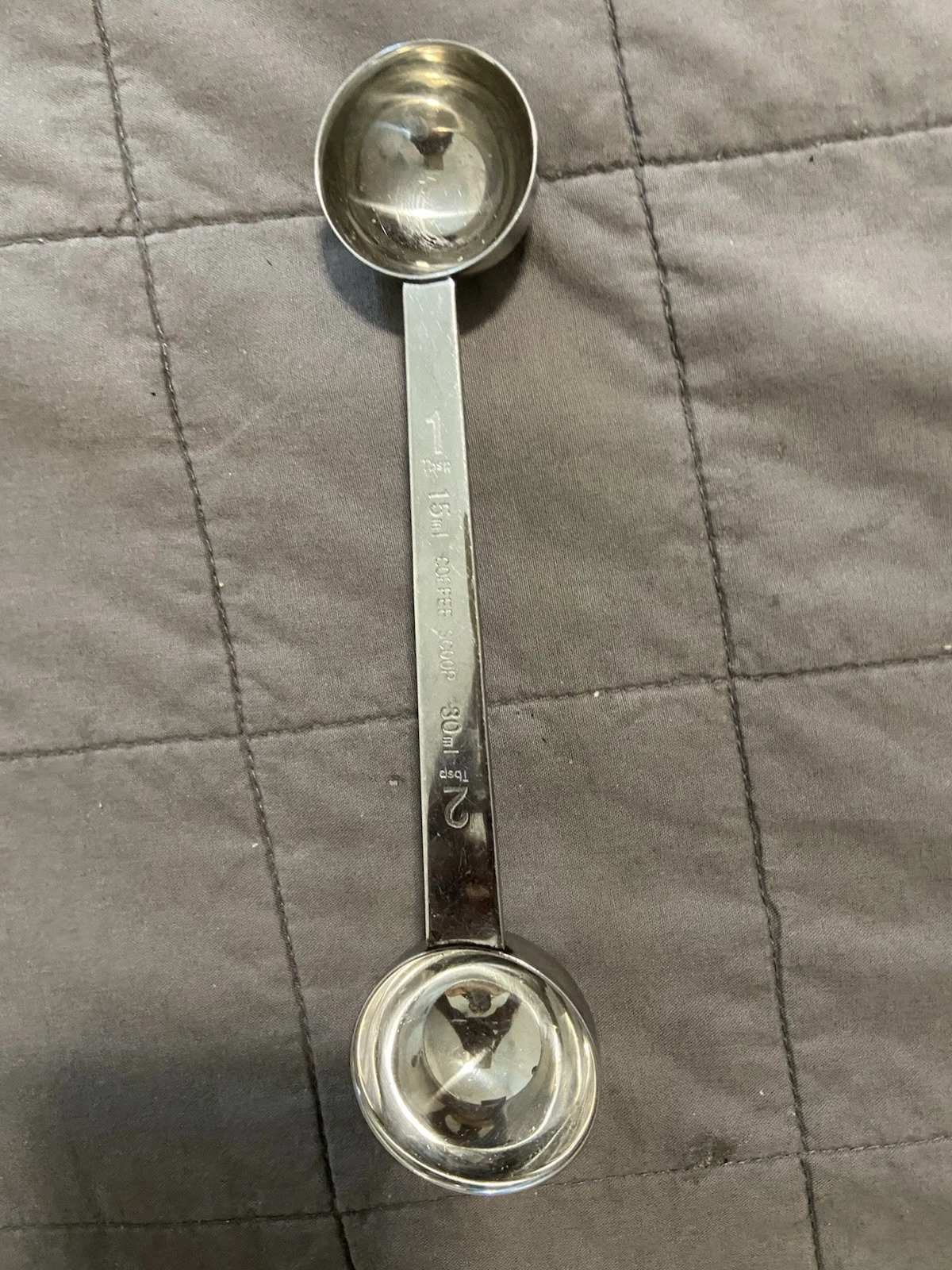 Stainless Steel Coffee Scoop:Dual-Measure 1 Tbsp & 2 Tbsp Long Handle Tablespoon