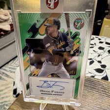 Topps Pristine 2025 Autograph Green Pulsar Brice Turang /150 Brewers PA-BT