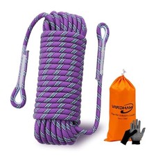 Static Climbing Rope - 12mm High Strength Arborist Rope 65FT for Outdoor Rapp...