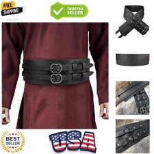 Viking Wide Belt, Medieval Faux Leather Armor Belt, Knight Corset Belt, LARP ...