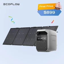EcoFlow DELTA 3 Plus 1024Wh Portable Power Station LFP Battery+220W Solar Panel