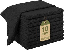 Microfiber Cleaning Cloth, 10 Pack Reusable Microfiber Towels for Cars Lint