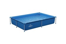 Crivit Metal-Frame-Pool 228 x 159 x 42 cm Stabil langlebig Swimming Pool 1280 l
