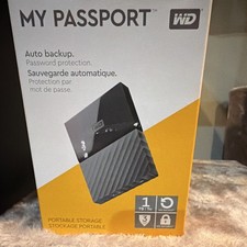 Western Digital WD My Passport 1TB Portable External HDD Password Black