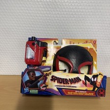 Spider Man Across The Spider Verse Miles Morales Mask And Web Shot Slinger Set