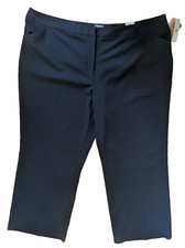 NWT 40 WORTHINGTON Black STRAIGHT LEG Modern Fit SZ 24W DRESS PANTS W8 