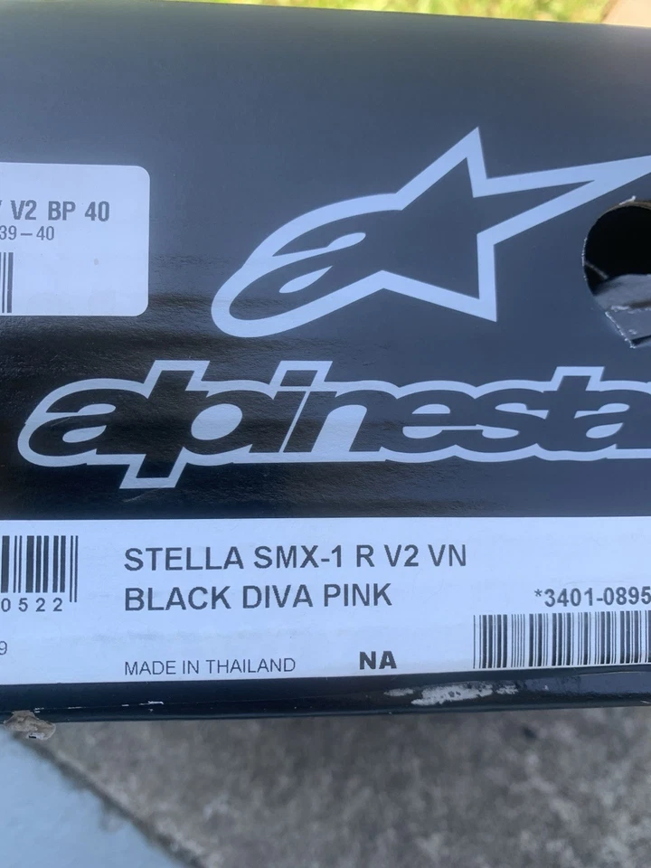 Botas de moto Alpinestars para mujer 8,5 Stella SMX-1 R ventiladas negras para montar Italia Foto 4 de 4