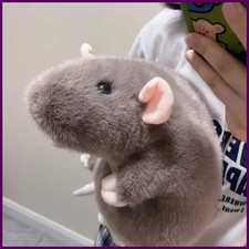 Cute 35/50cm Mouse Doll Plush Oversized Flower Branch Rat Doll Cartoon Soft