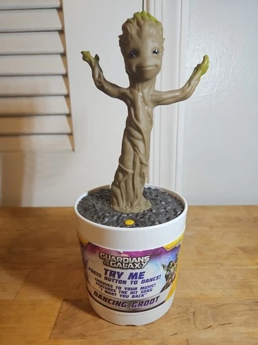 Dancing Baby Groot Guardians of the Galaxy Marvel Action Figure Tested WORKS