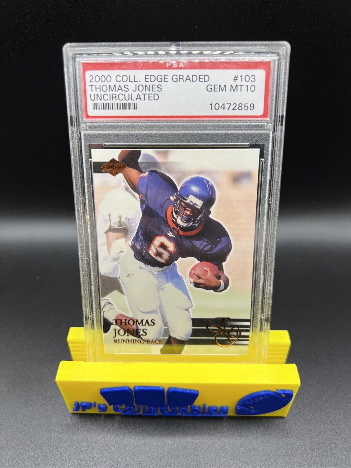 Thomas Jones Collector's Edge Graded #103 Uncirculated