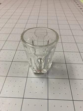 Hazel-Atlas Glass Co. Tiny Shot Glass, 2” Tall, 1.5 Diameter, VGC