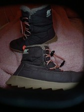 Sorel Snow Commander 1869562-652 Boots Girls US 4 Pink Black Waterproof P418