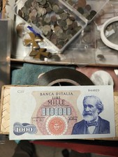 BANCONOTA 1000 MILLE Lire GIUSEPPE VERDI 1° TIPO DEL Agosto 1965 qSup SPL+ Note