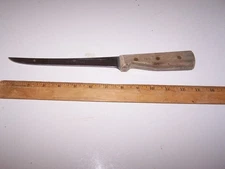 78S CHICAGO CUTLERY Wood Handled Filet / Boning Knife
