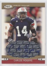 2005 SAGE Hit Auto Gold /250 Carlos Rogers #A15 Auto 0af