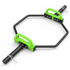 Hex Trap Bar 2-Inch Olympic Weightlifting Barbell for Squats and Deadlifts 48.6