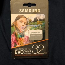 Samsung EVO Select microSDHC UHS-I 32GB Card w/ SD Adapter Water/Magnet Proof