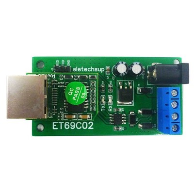 2X(ET69C02 Ethernet-Netzwerk IP RJ45 zu RS485 Buskonverter für Modbus RTU M2582