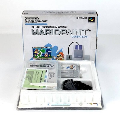 Nintendo Super Famicom Mario Paint mit Box Maus Set Japan Spiel SFC NTSC-J
