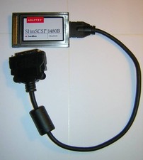 Adaptec SlimSCSI 1480B CardBus Ultra SCSI-2 Adapter PC Card HD50 Cable