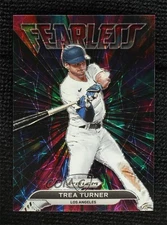 2022 Panini Prizm Fearless Black Velocity Prizm 1/1 Trea Turner #FL-8 b4d