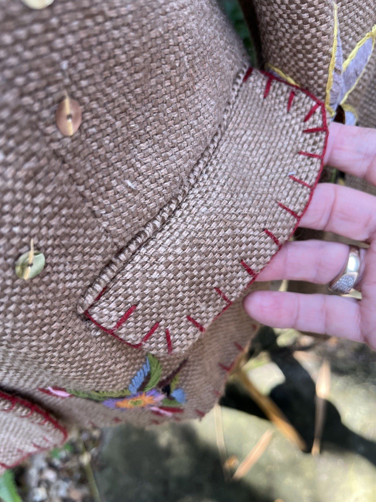 ZARA BASIC Embroidered Embellished Jacket Blanket… - image 16