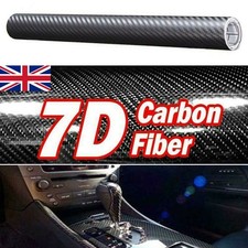 1 Roll Carbon 7D Fiber Foil Vinyl Film Car Auto Wrap Sticker Decal Stickers 60''