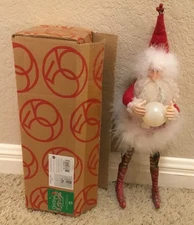 Dept 56 RARE 14.5” Christmas Krinkles Patience Brewster Santa Elf Ornament