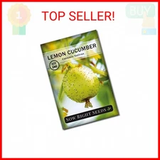 Sow Right Seeds - Lemon Cucumber Seeds for Planting - Non-GMO Heirloom Seeds wit