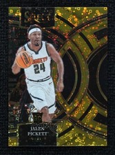 2023 Panini Select Premier Level Gold Disco Prizm 9/10 Jalen Pickett #108 1s73