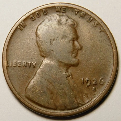1926 S Lincoln Wheat Cent Penny VG-F  "Actual Coin Pictured"