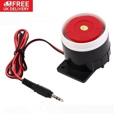 12V 120dB Mini Wired Horn Loud Siren Sound Home Alarm System Indoor Warning UK