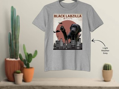 Black Labzilla - Giant Labrador Retriever Lab Dog Monster T-Shirt - 278018