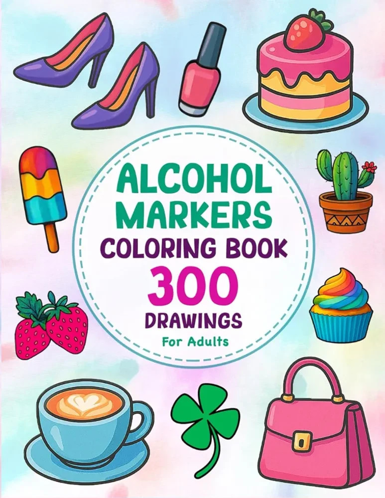 Coloring Book For Adults &ndash;300 Easy Drawings For Beginner Artists