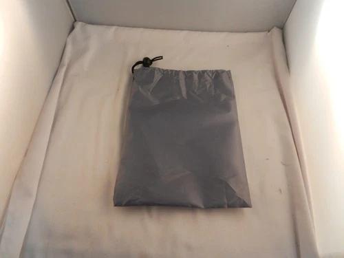 GRAY NYLON DRAW STRING BAG 7 1/2" X 9 1/2" "NEW" SET OF 2