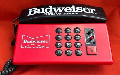 Vintage Budweiser King of Beers Daphne Phone DB-135 Novelty Landline Telephone