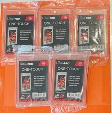 Lot of 5 - 35pt One Touch Magnetic Holders - Ultra Pro, FREE SHIPPING