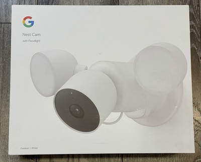 #ad Google Nest Cam W Floodlight GPLE9 amp; G3AL9 Outdoor Security Camera Snow NEW $166.99
