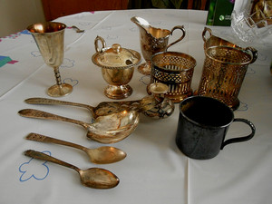 vintage or antique Silverplate set of 12