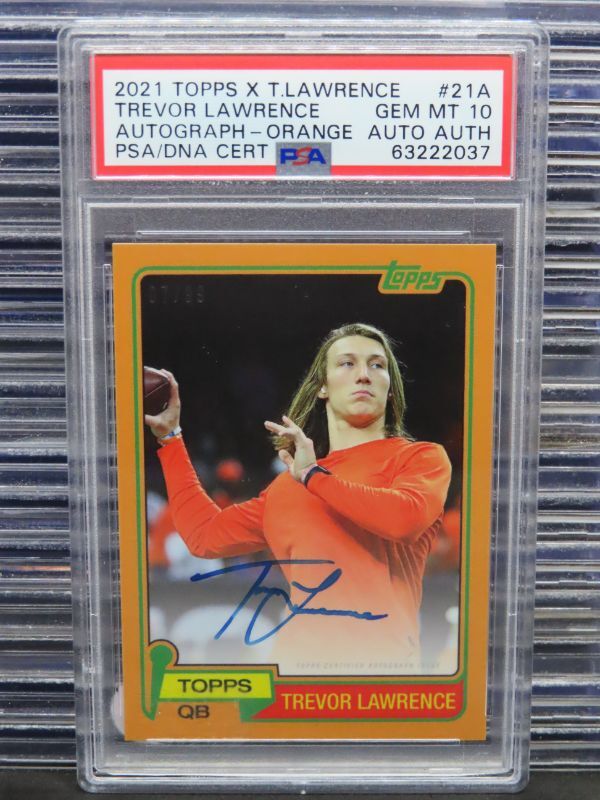 Trevor Lawrence Topps X Trevor Lawrence #21A Autograph-Orange