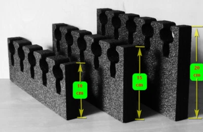 PIFFALAPUFF Gewehrhalter für Ihren Langwaffenschrank - für 3 bis 8 Waffen - Tiefe 15 cm
