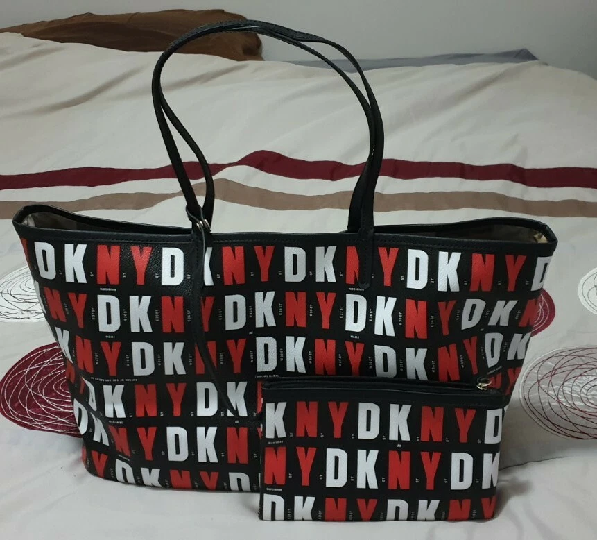 Stunning DKNY Large Reversible Bag with Bonus Pouch in Excellent