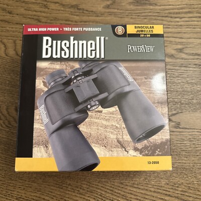 Bushnell 132050 PowerView 20x 50mm Ultra High Power Porro Prism Binocular