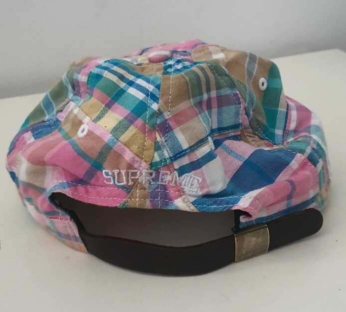 帽子 Supreme Patchwork Madras S Logo 6-Panel Supreme Patchwork Madras S Logo 6-Panel (SS19) - $48