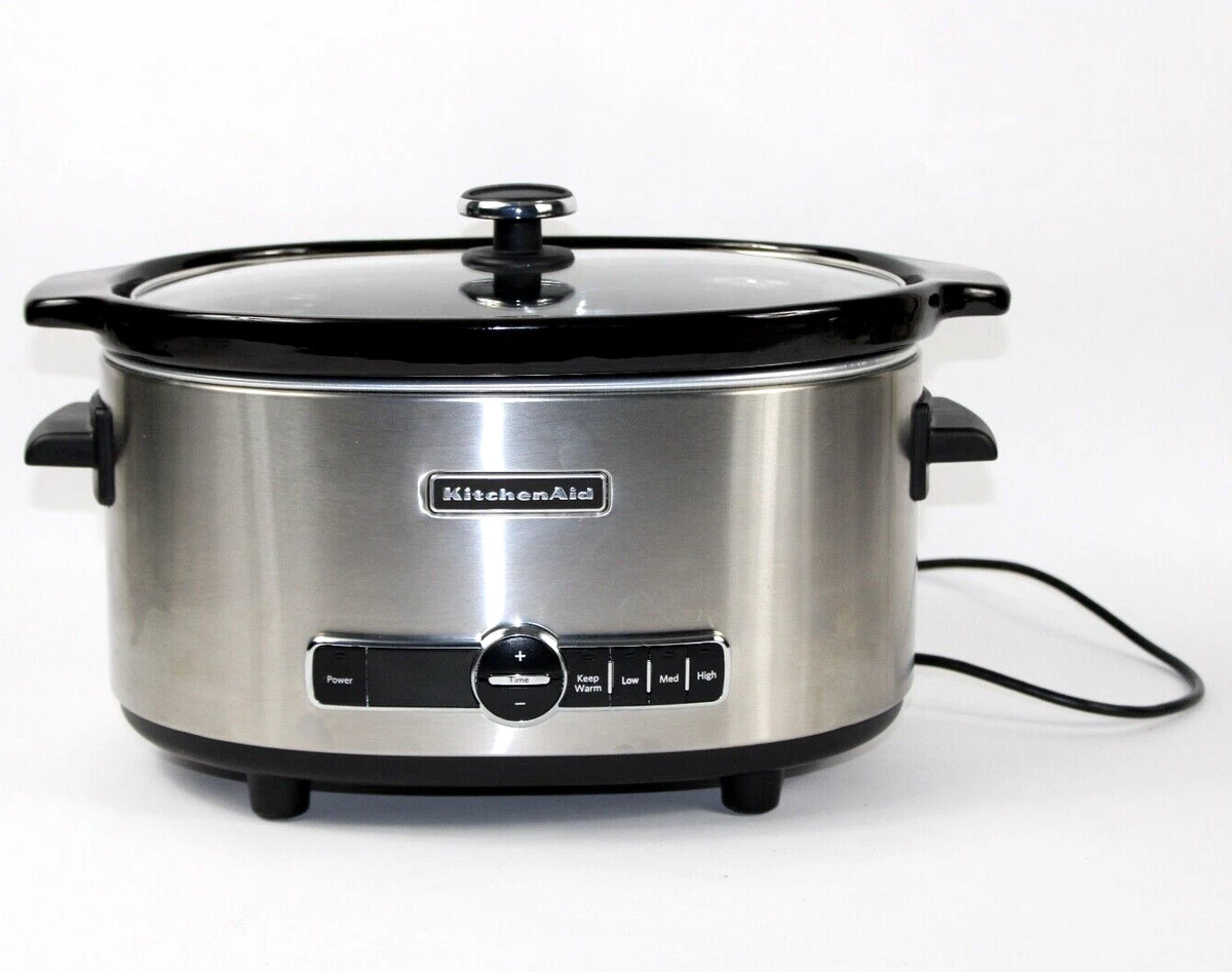 KitchenAid Slow Cooker Home Digital 6 Quart Stainless Steel Crock