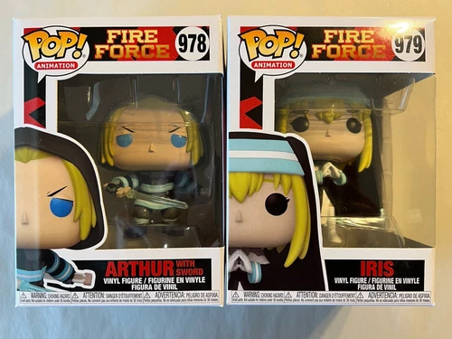 Funko Pop! Fire Force 🔥 979 Iris 978 Arthur With Sword Anime Manga