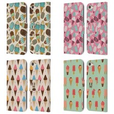 HEAD CASE DESIGNS ICE CREAM PATTERNS LEATHER BOOK CASE FOR APPLE iPOD TOUCH MP3